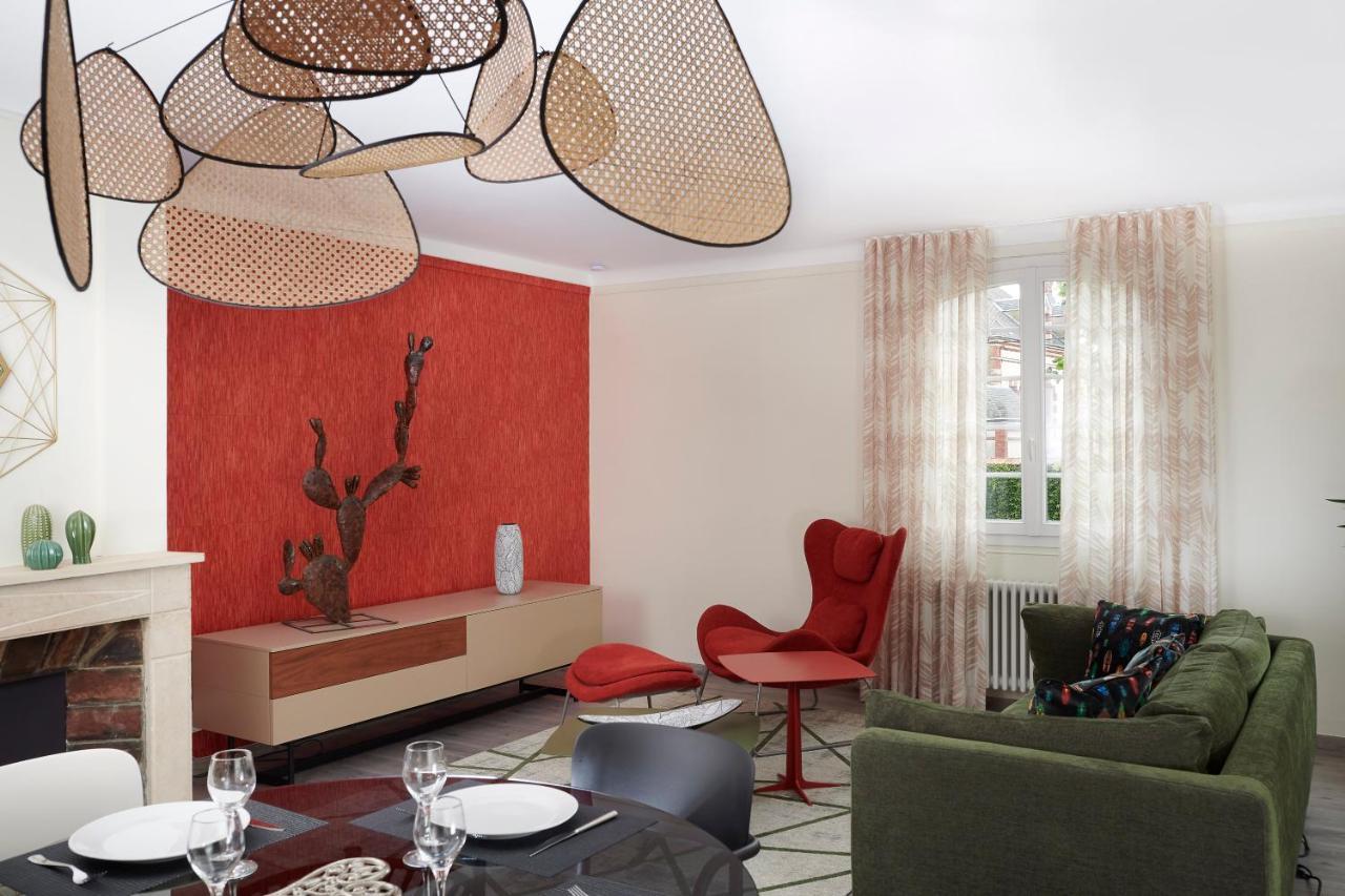 Ferienwohnung Les Toits De Chartres - 2 Appt - Parking Gratuit Exterior foto